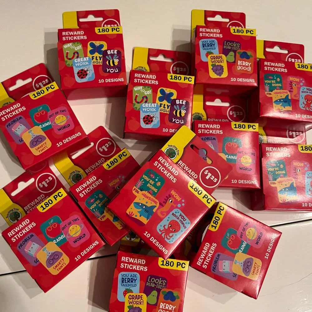 Teacher Reward Stickers  (12 Packs 2160 Total Stickers NEW Crafter’s Square‎